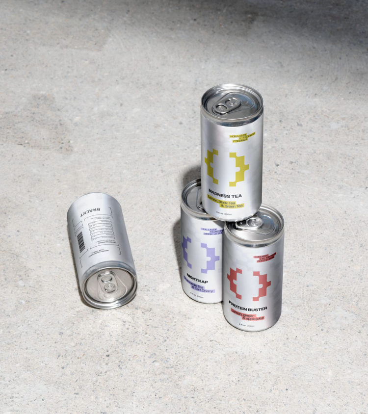 Brackt functional beverage cans — Fasting Fuel, Gain Changer, NightCap